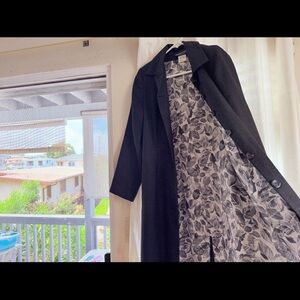 Harve Benard Classic Black Trench Coat